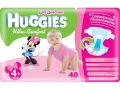 HUGGIES SIZE 4+ COUNT 40 GIRLS con
